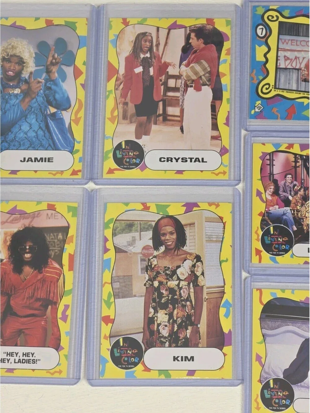 Lot Of 12 Vintage In Living Color TV Series Trading Cards BIG CARDS JLO